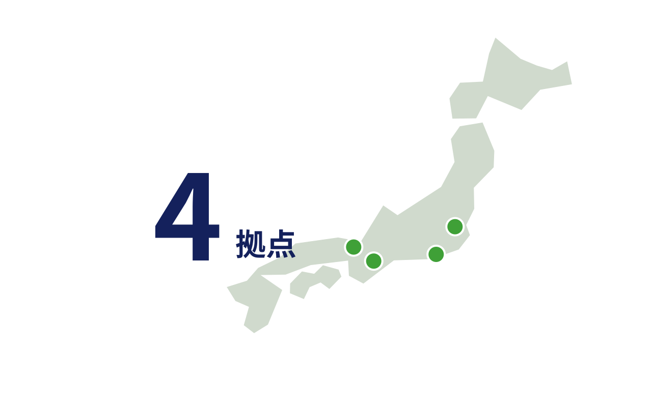 直近の新規支店4拠点